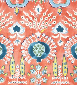 Mendoza Suzani Wallpaper by Thibaut Coral Mendoza Suzani Wallpaper by Thibaut Coral