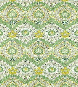 Merton Fabric by Morris & Co Leaf Green/Sky