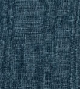 Mid Weight Laundered Linen Fabric by Volga Linen Delft Blue