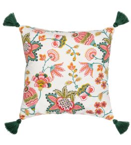 Midsummer Floral Cushion 50 x 50cm by MINDTHEGAP Pink Midsummer Floral Cushion 50 x 50cm by MINDTHEGAP Pink