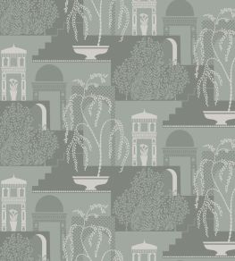 Mimi Wallpaper by Borastapeter Green Mimi Wallpaper by Borastapeter Green