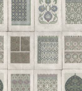 Arabesque Wallpaper by MINDTHEGAP Green, Grey