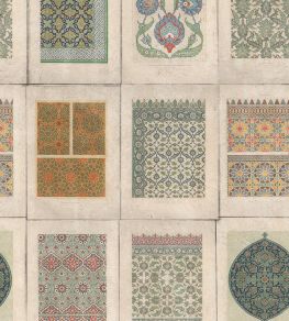 Arabesque Wallpaper by MINDTHEGAP Green, Orange Arabesque Wallpaper by MINDTHEGAP Green, Orange