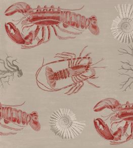 Lobster Wallpaper by MINDTHEGAP Taupe Lobster Wallpaper by MINDTHEGAP Taupe