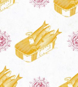 Sardines Wallpaper by MINDTHEGAP Yellow Sardines Wallpaper by MINDTHEGAP Yellow