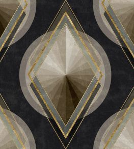 Metropolis Wallpaper by MINDTHEGAP Black,Grey,Gold Metropolis Wallpaper by MINDTHEGAP Black,Grey,Gold