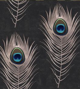 Peacock Wallpaper by MINDTHEGAP Black,Blue Peacock Wallpaper by MINDTHEGAP Black,Blue