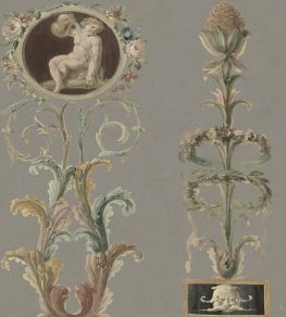 Pilasters Wallpaper by MINDTHEGAP Beige,Brown Pilasters Wallpaper by MINDTHEGAP Beige,Brown