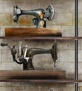 The Machinist Wallpaper by MINDTHEGAP Brass,Taupe The Machinist Wallpaper by MINDTHEGAP Brass,Taupe