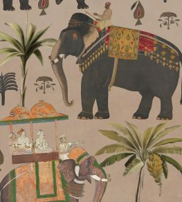 The Procession Wallpaper by MINDTHEGAP Taupe The Procession Wallpaper by MINDTHEGAP Taupe
