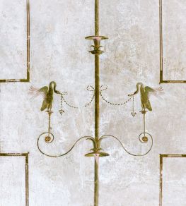 The Swan Wallpaper by MINDTHEGAP Taupe,Yellow The Swan Wallpaper by MINDTHEGAP Taupe,Yellow