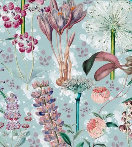 Garden Of Eden Wallpaper by MINDTHEGAP Aquamarine Garden Of Eden Wallpaper by MINDTHEGAP Aquamarine
