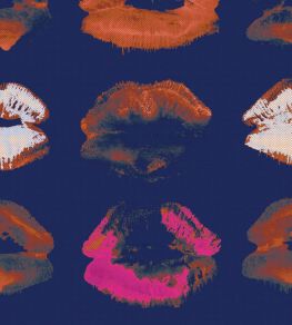 Neon Kiss Wallpaper by MINDTHEGAP Indigo Neon Kiss Wallpaper by MINDTHEGAP Indigo