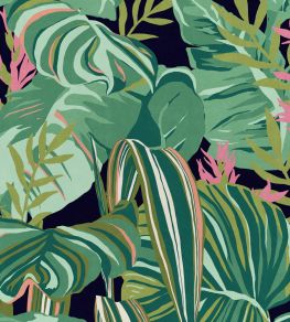 Tropical Foliage Wallpaper by MINDTHEGAP Anthracite