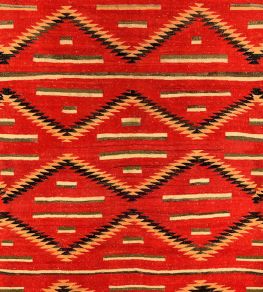 Eye Dazzler Navajo Fabric by MINDTHEGAP Red Eye Dazzler Navajo Fabric by MINDTHEGAP Red