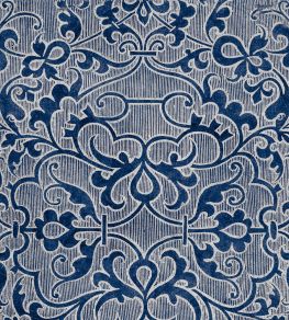 Deco Trellis Wallpaper by MINDTHEGAP Indigo Deco Trellis Wallpaper by MINDTHEGAP Indigo