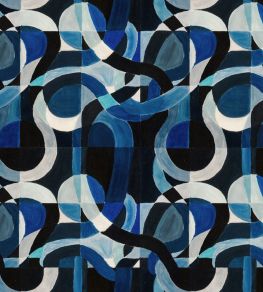 Labyrinthine Wallpaper by MINDTHEGAP Indigo