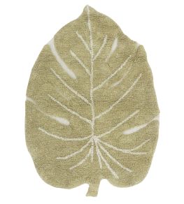 Mini Monstera Olive Rug by Lorena Canals Olive/Natural