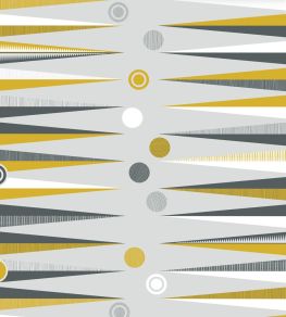 Backgammon Wallpaper by Mini Moderns Mustard Backgammon Wallpaper by Mini Moderns Mustard