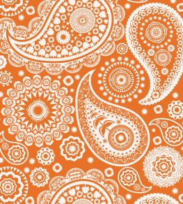 Paisley Crescent Wallpaper by Mini Moderns Tangerine Dream