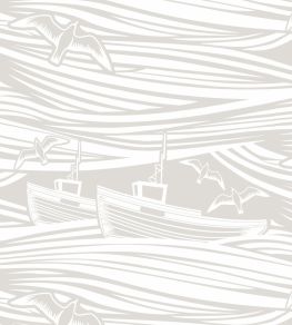 Whitby Wallpaper by Mini Moderns Stone Whitby Wallpaper by Mini Moderns Stone