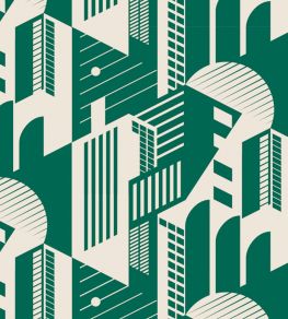 Bauhaus Wallpaper by Mini Moderns Douglas Fir Bauhaus Wallpaper by Mini Moderns Douglas Fir