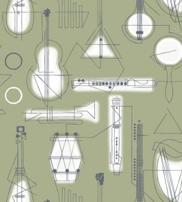 Concert Wallpaper by Mini Moderns British Lichen Concert Wallpaper by Mini Moderns British Lichen