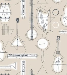 Concert Wallpaper by Mini Moderns Stone Concert Wallpaper by Mini Moderns Stone
