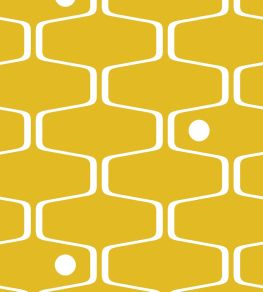 Net and Ball Wallpaper by Mini Moderns Mustard