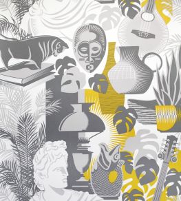 Art Room Wallpaper by Mini Moderns Concrete Art Room Wallpaper by Mini Moderns Concrete