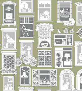 One Day Wallpaper by Mini Moderns British Lichen One Day Wallpaper by Mini Moderns British Lichen