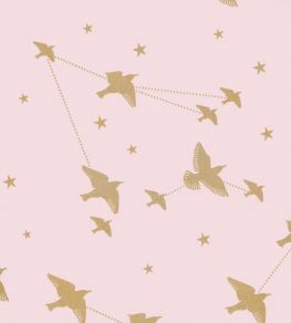 Star-ling Wallpaper by Mini Moderns Rose Marais & Gold Star-ling Wallpaper by Mini Moderns Rose Marais & Gold