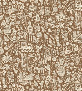 Minna Maze Wallpaper by Lewis & Wood Ginger Minna Maze Wallpaper by Lewis & Wood Ginger
