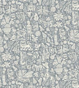 Minna Maze Wallpaper by Lewis & Wood Smoke