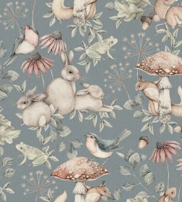 Minou Wallpaper by Borastapeter Sky Blue Minou Wallpaper by Borastapeter Sky Blue