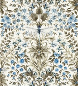 Mirabell Wallpaper by Clarke & Clarke Denim Mirabell Wallpaper by Clarke & Clarke Denim