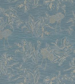 Mirador Wallpaper by Casamance Bleu Persan/Dore Mirador Wallpaper by Casamance Bleu Persan/Dore