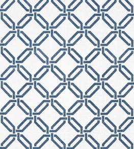 Miramar Way Wallpaper by Thibaut Navy