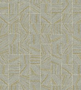 Mismatched Tiles Wallpaper by Eijffinger Green/Grey/Silver Mismatched Tiles Wallpaper by Eijffinger Green/Grey/Silver