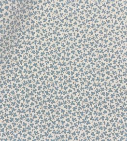 Miss Polly Fabric by Ian Sanderson Forget-me-not