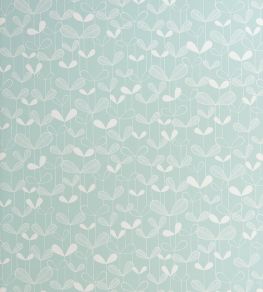 Saplings Wallpaper by MissPrint Pale Aqua Saplings Wallpaper by MissPrint Pale Aqua