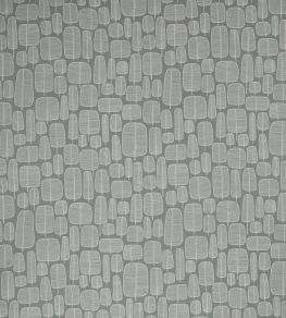 Little Trees Fabric by MissPrint English Grey Little Trees Fabric by MissPrint English Grey