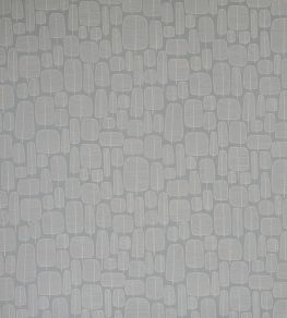 Little Trees Fabric by MissPrint London Fog Little Trees Fabric by MissPrint London Fog