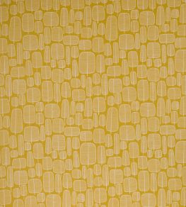 Little Trees Fabric by MissPrint Yellow