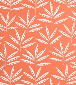 Pea Pods Wallpaper by MissPrint Terracotta Pea Pods Wallpaper by MissPrint Terracotta