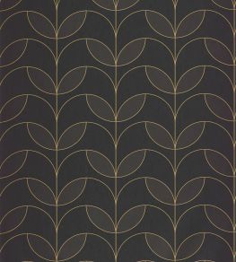 Mistinguett Wallpaper by Casadeco Noir Fusain Mistinguett Wallpaper by Casadeco Noir Fusain