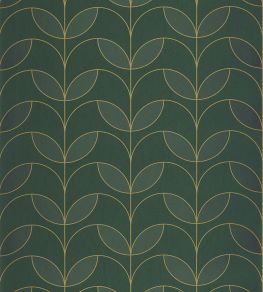 Mistinguett Wallpaper by Casadeco Vert Empire Mistinguett Wallpaper by Casadeco Vert Empire