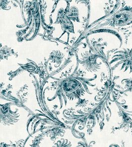 Mithology Wallpaper by Coordonne Blue Mithology Wallpaper by Coordonne Blue
