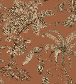 Moa Wallpaper by Sandberg Terracotta Moa Wallpaper by Sandberg Terracotta