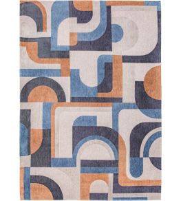 Module Rug by Louis De Poortere Camel Blue Module Rug by Louis De Poortere Camel Blue